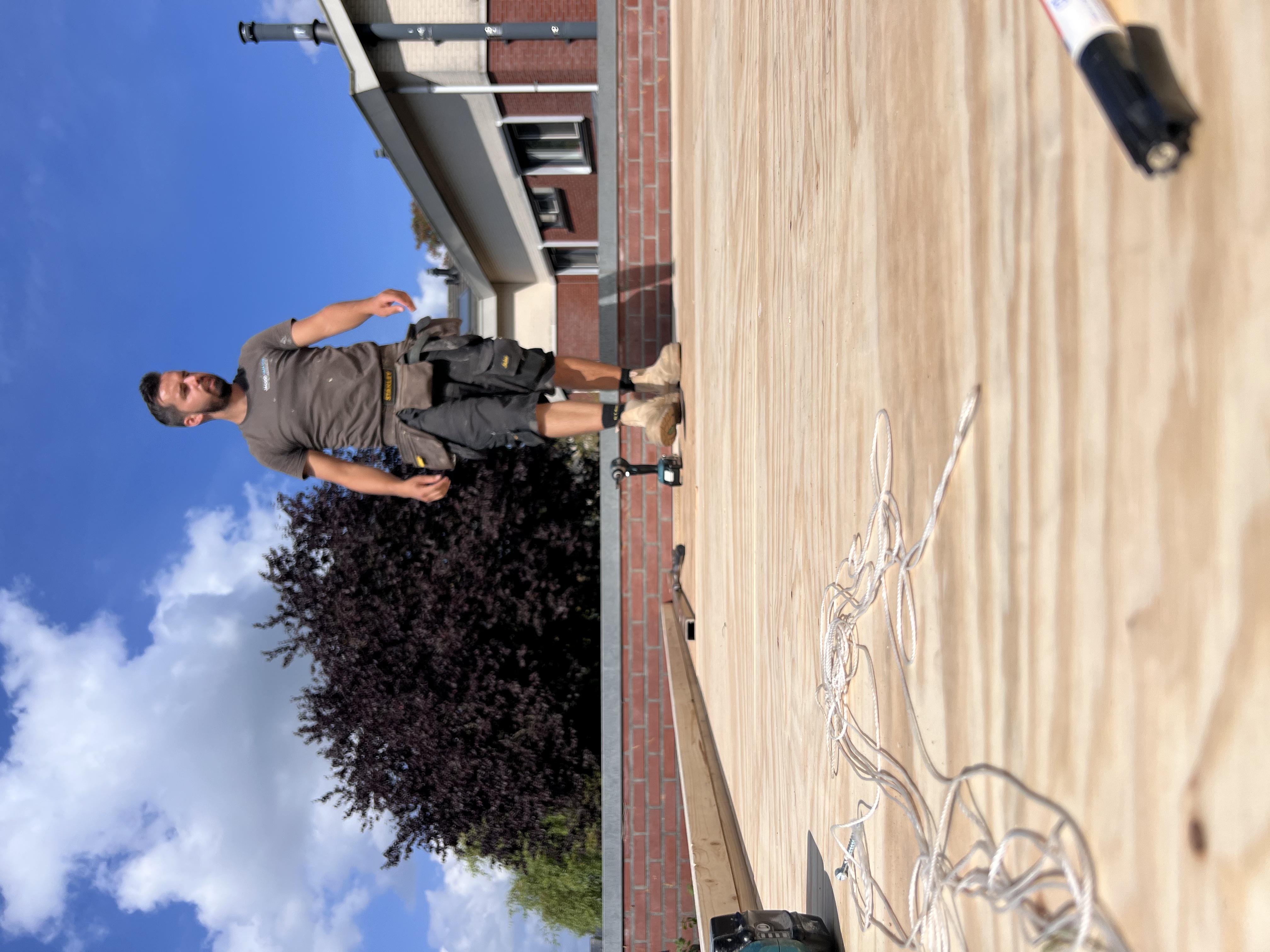 Het idee: een overkapping in de tuin